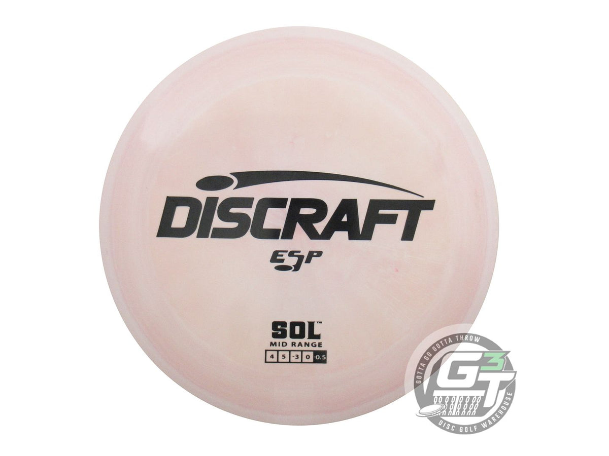 USED Discraft ESP Sol 173g Lt. Pink Black Stamp Midrange Golf Disc