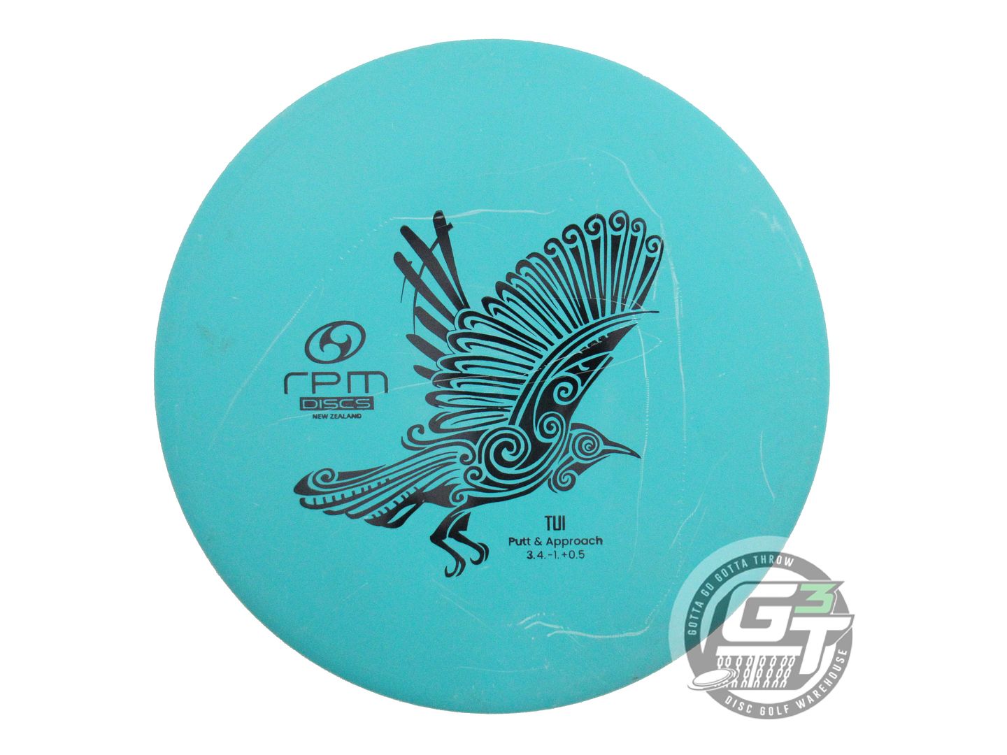 USED RPM Discs Strata Tui 176g Green Black Stamp Putter Golf Disc