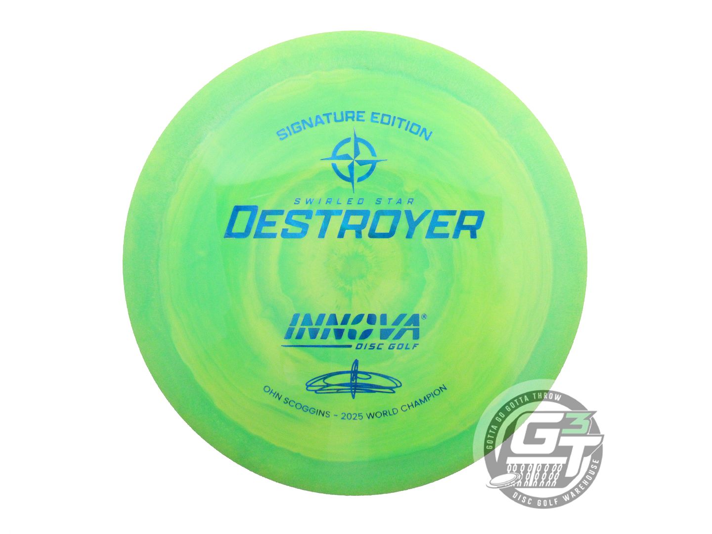 Innova Signature Edition Ohn Scoggins 2025 World Champion Swirled Star Destroyer Distance Driver Golf Disc (Individually Listed)