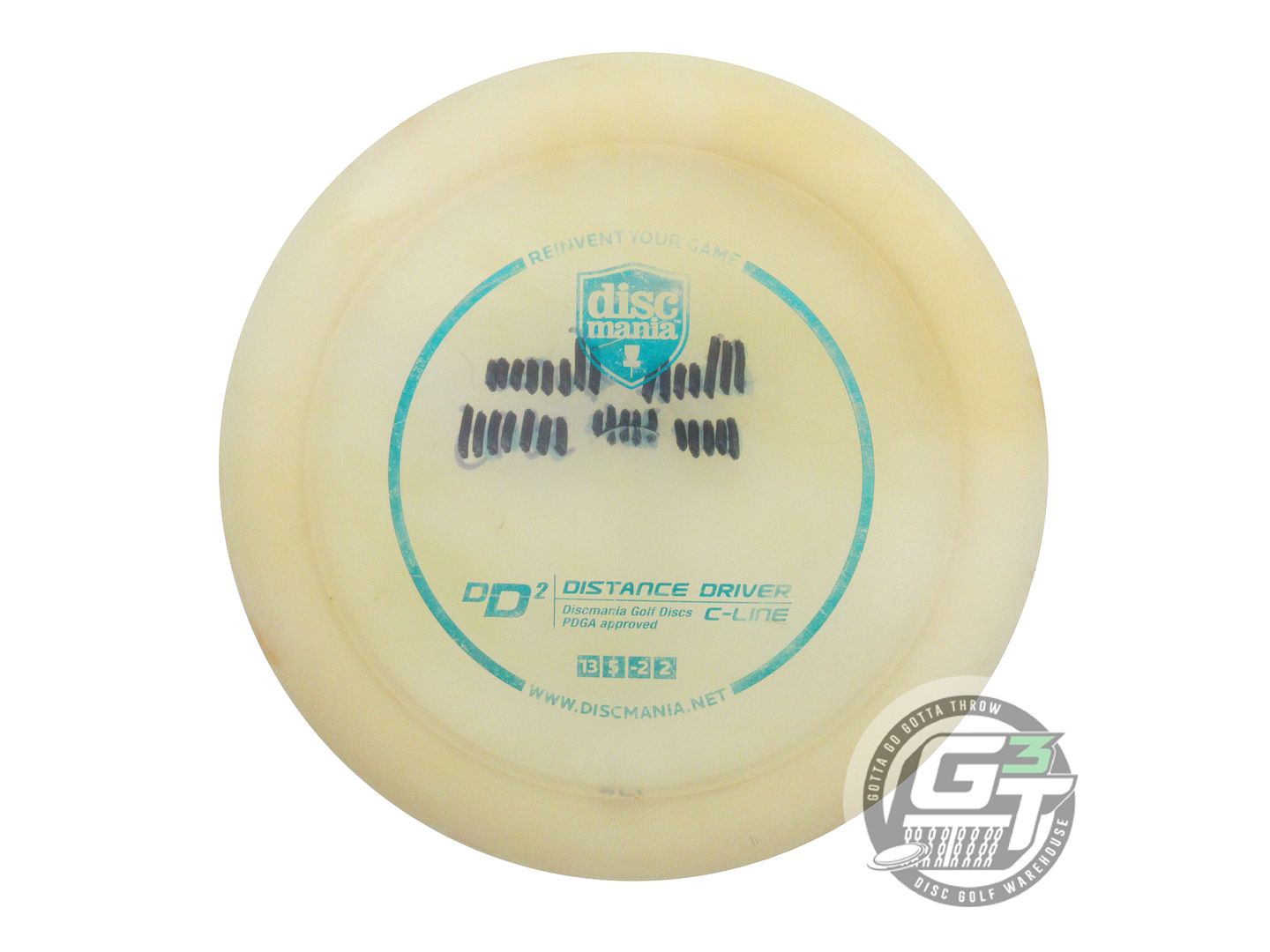USED DiscMania C-Line DD2 176g Clear Teal Foil OOP Distance Driver Golf Disc
