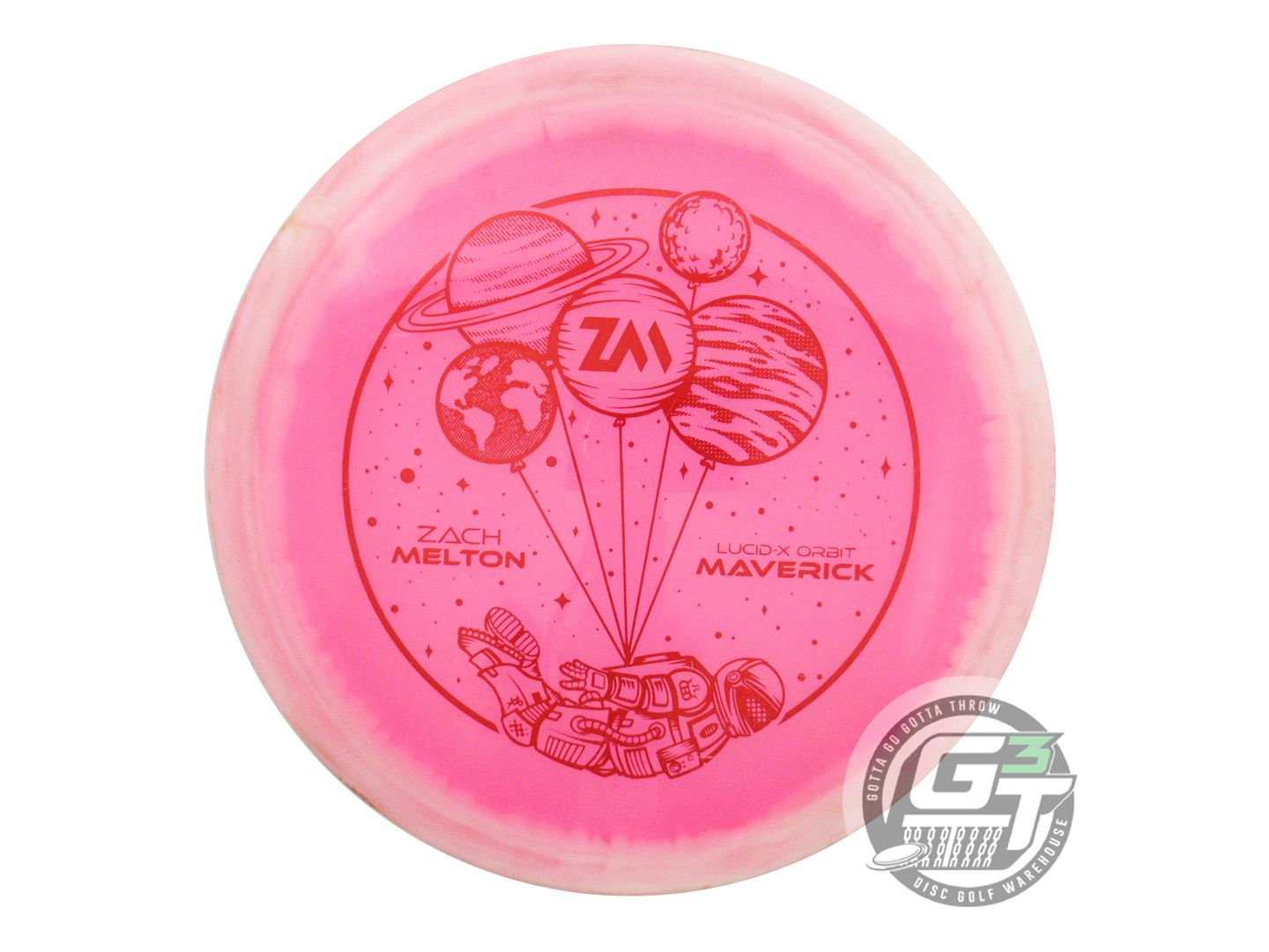 USED Dynamic Discs [MELTON] Lucid-X Orbit Maverick 176g White-Pink Driver Disc