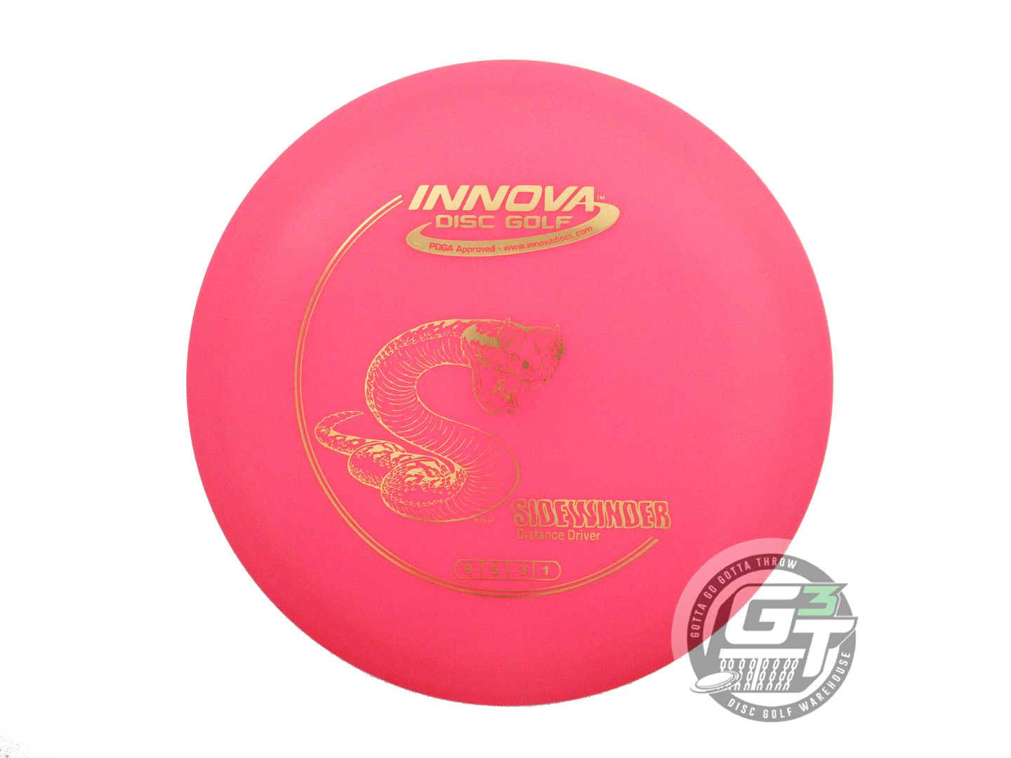 USED Innova DX Sidewinder 137g Pink Gold Foil Distance Driver Golf Disc