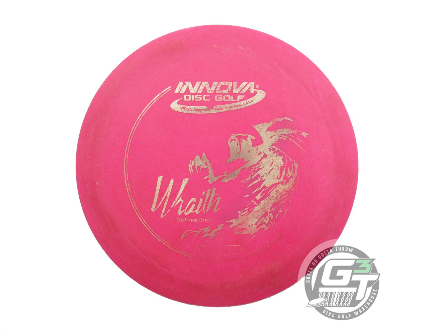 USED Innova DX Wraith 164g Pink Silver Foil Distance Driver Golf Disc