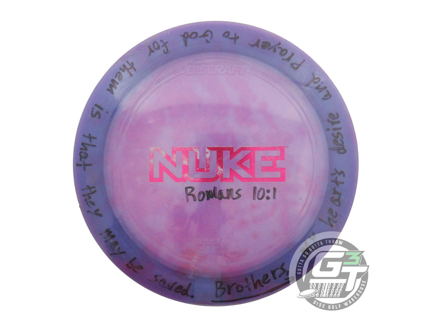 USED Discraft Z Nuke 174g Purple Magenta Foil Distance Driver Golf Disc