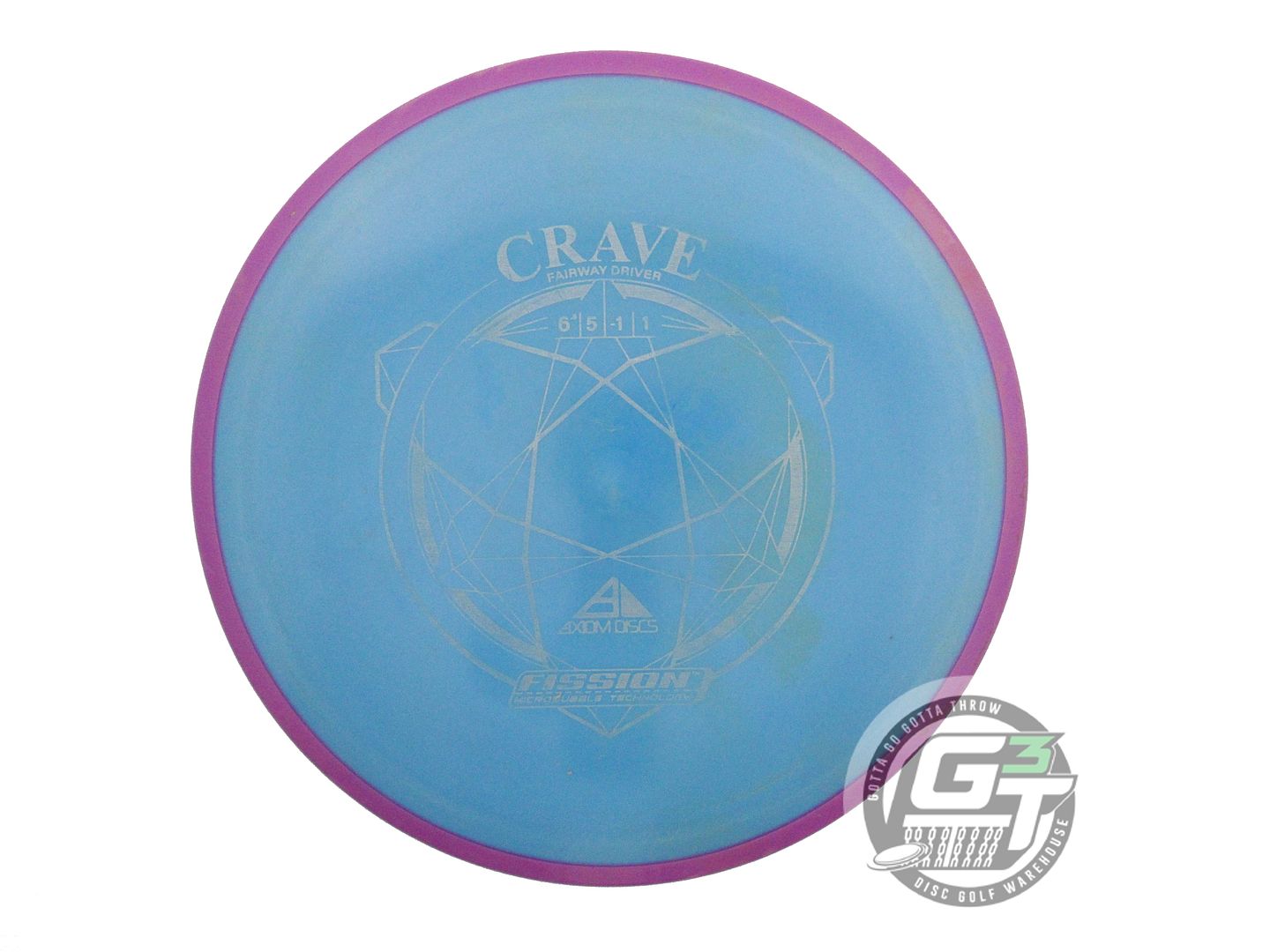 USED Axiom Discs Fission Crave 156g Blue Purple Rim Fairway Driver Golf Disc