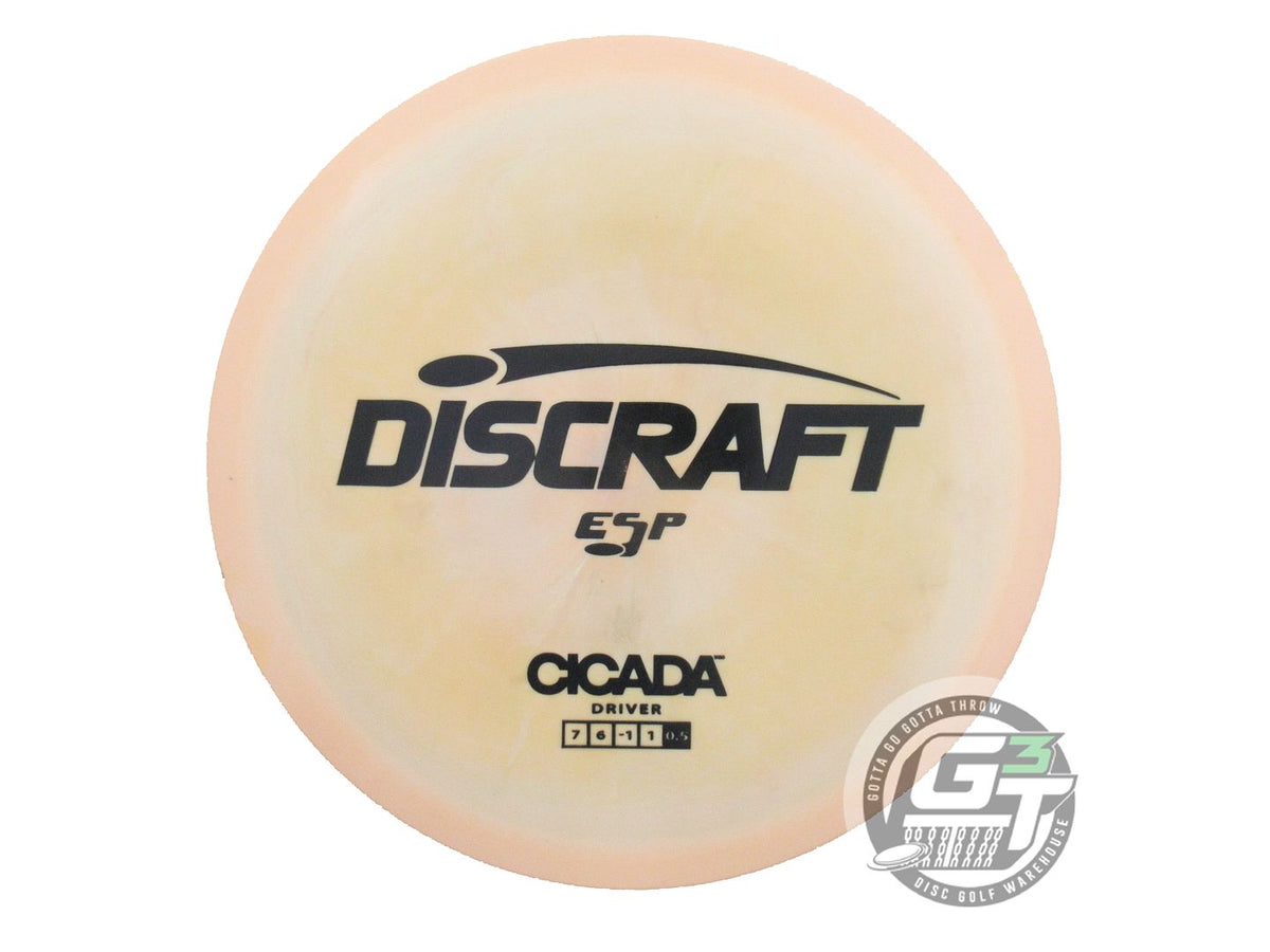 USED Discraft ESP Cicada 177g Peach Black Stamp Fairway Driver Golf Disc