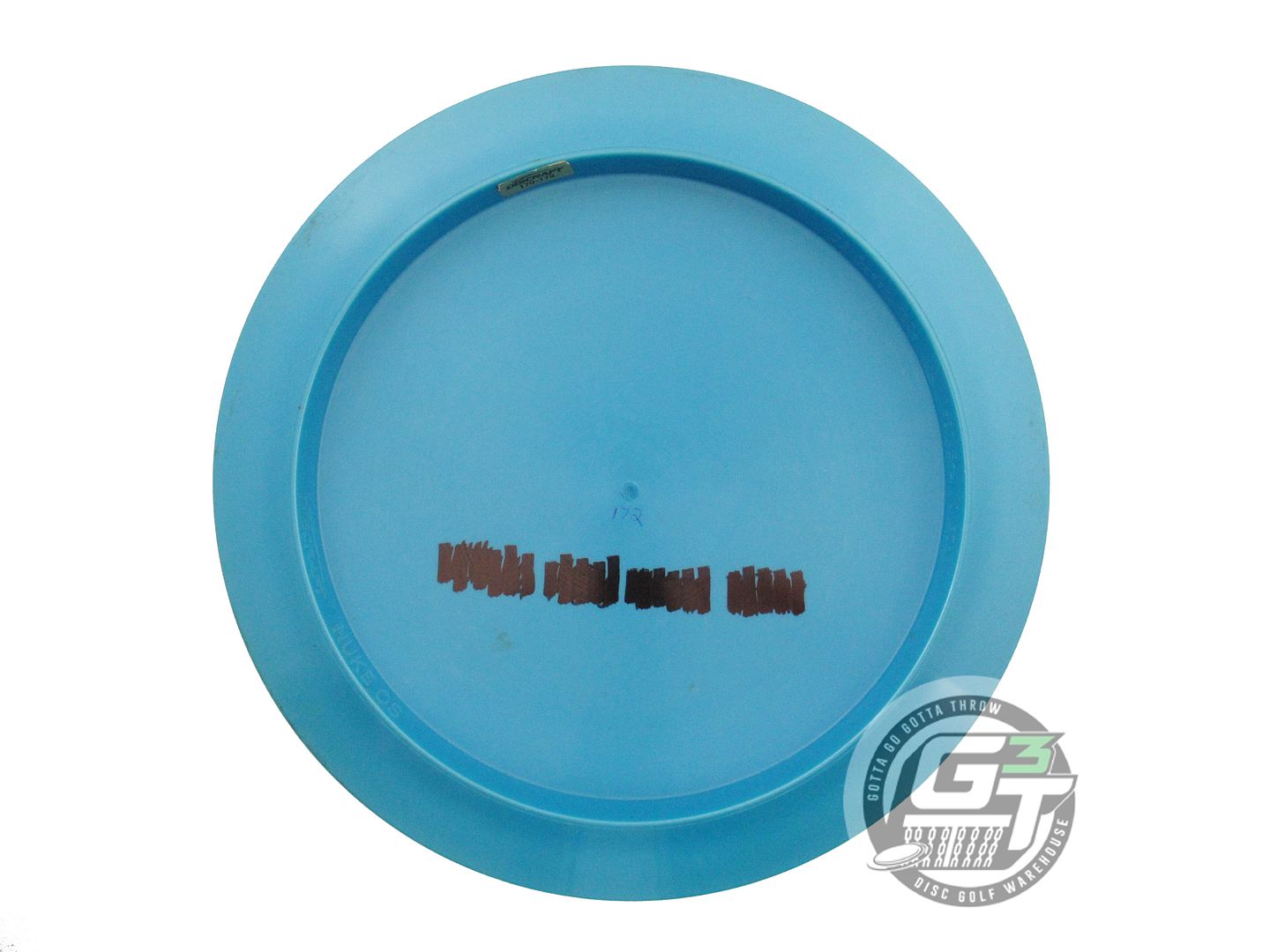 USED Discraft [LEDGESTONE] Titanium FLX Nuke OS 172g Teal Flag Foil Driver Disc