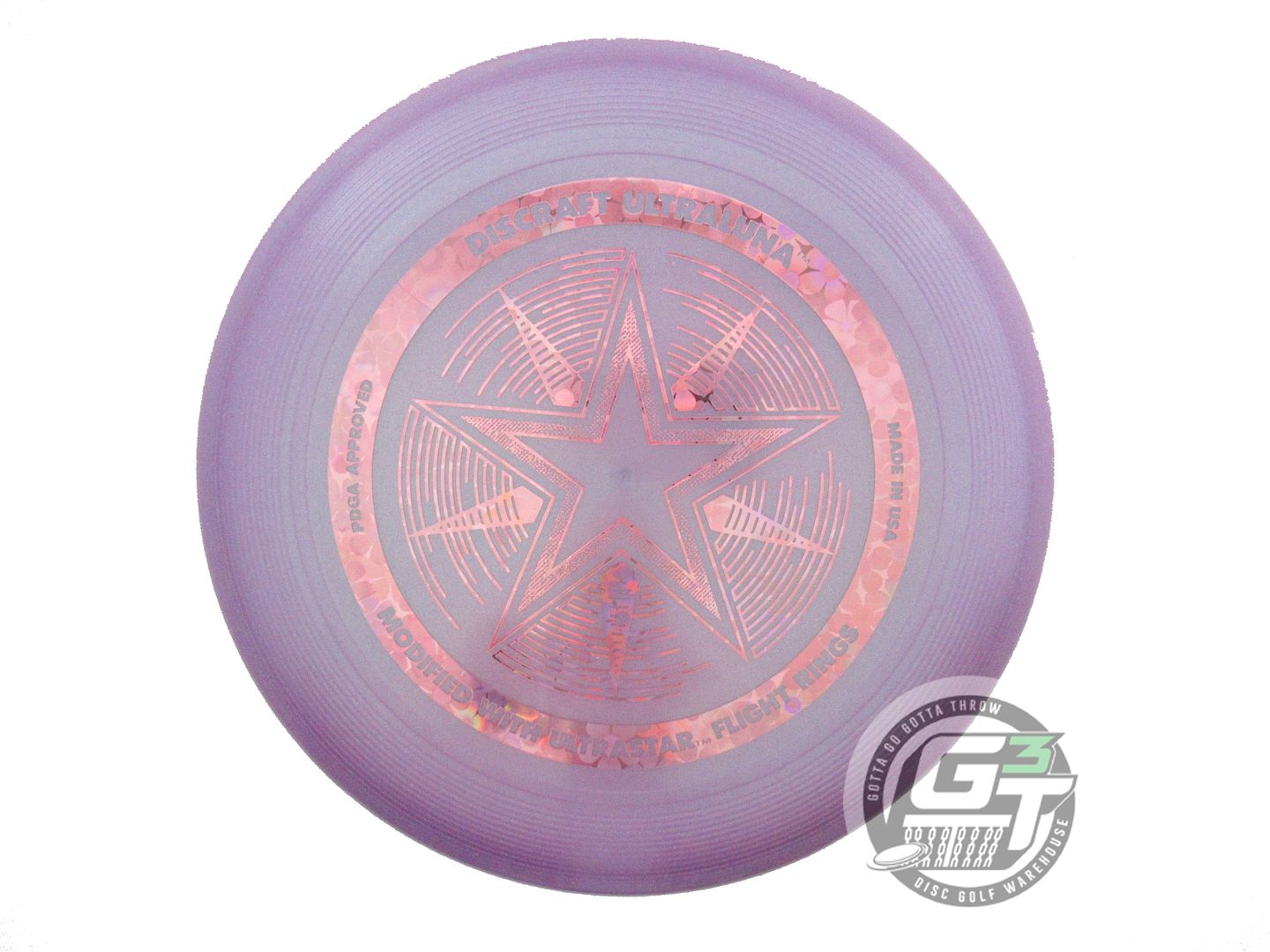 USED Discraft [BATTLE PACK] Metallic Z UltraLuna 173g Lilac-Pink Putter Disc