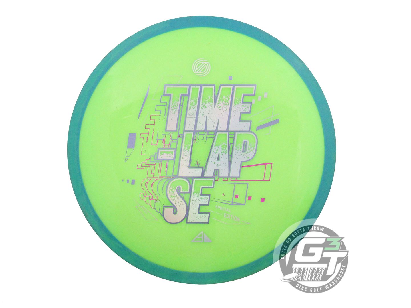 USED Axiom Discs [SE] Neutron Time Lapse 173g Lime Teal Rim Driver Golf Disc