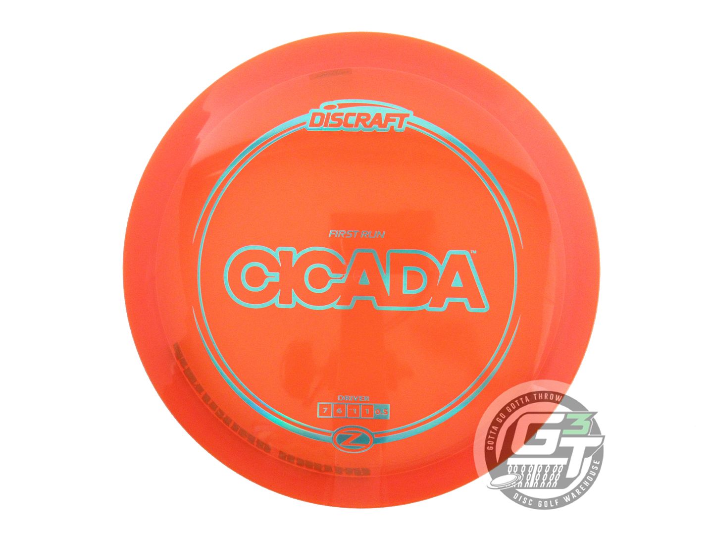 USED Discraft FIRST RUN Z Cicada 166g Orange Teal Holo Foil Fairway Driver Disc