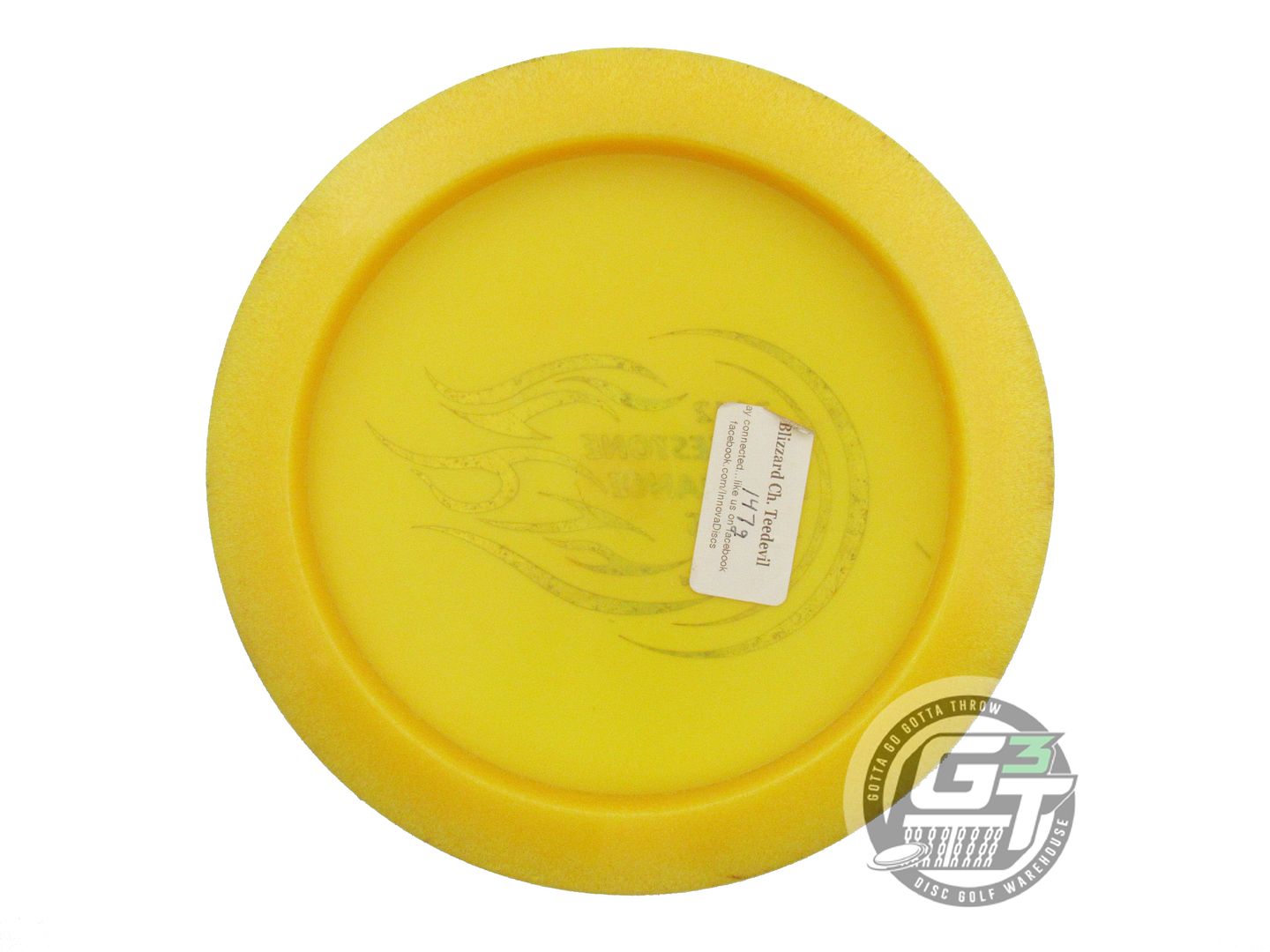 USED Innova Blizzard Teedevil 147g Yellow Purple Foil Distance Driver Golf Disc