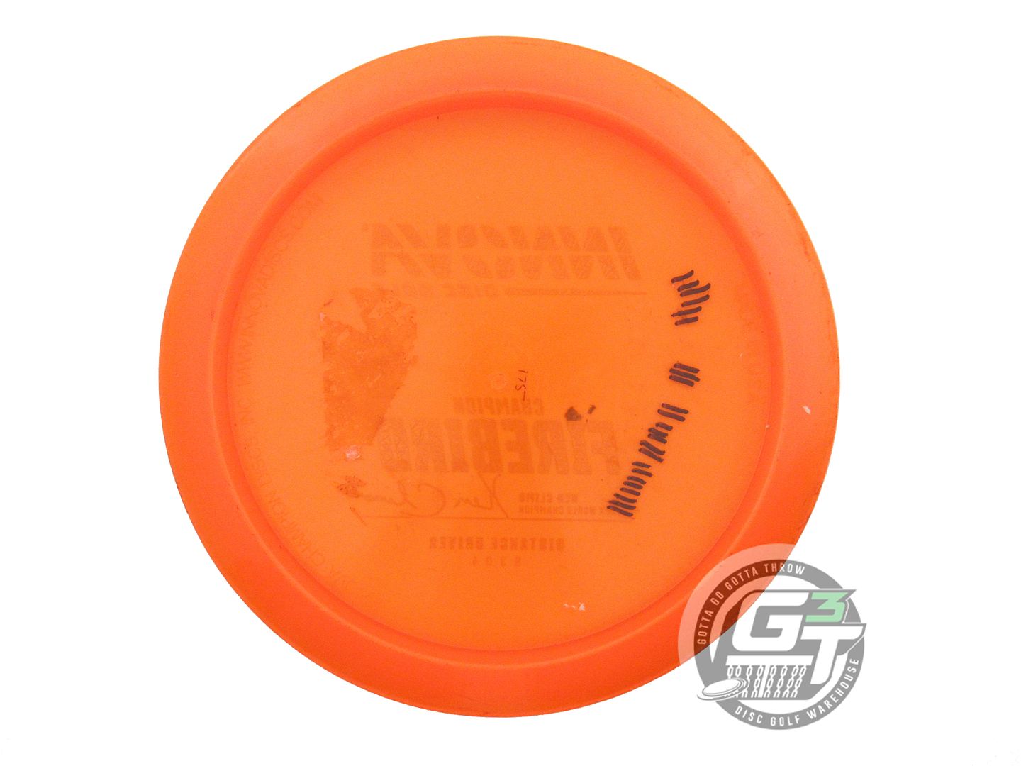 USED Innova Champion Firebird 175g Orange Silver Foil Distance Driver Golf Disc