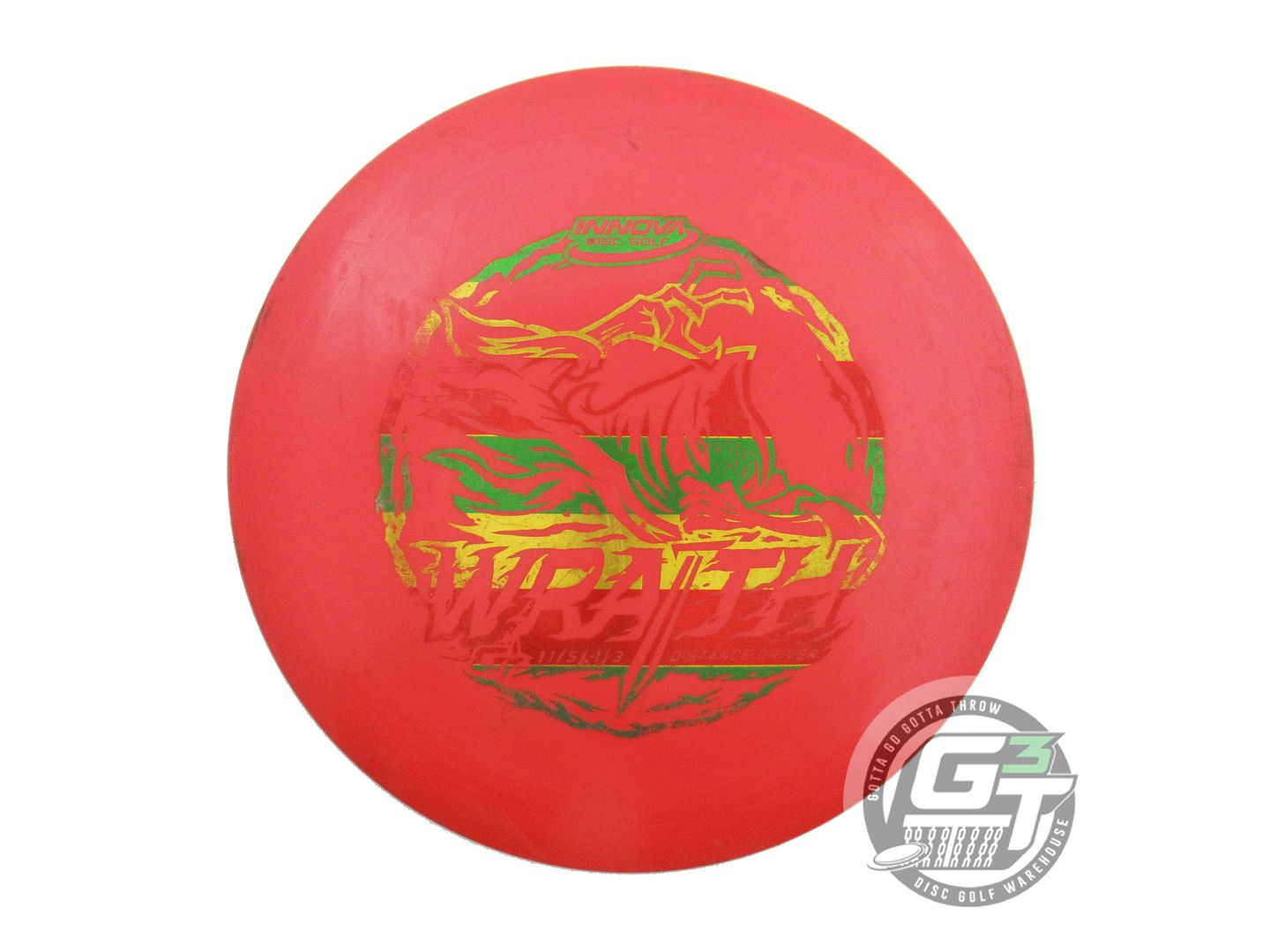 USED Innova GStar Wraith 177g Red Rasta Foil Distance Driver Golf Disc