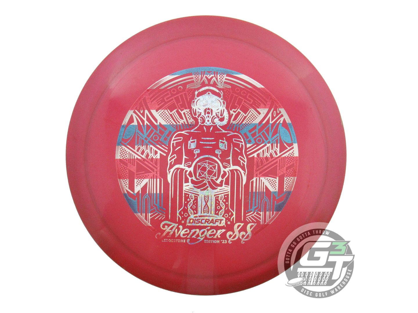 USED Discraft [LEDGESTONE] Big Z Avenger SS 175g Magenta Stripe Foil Driver Disc