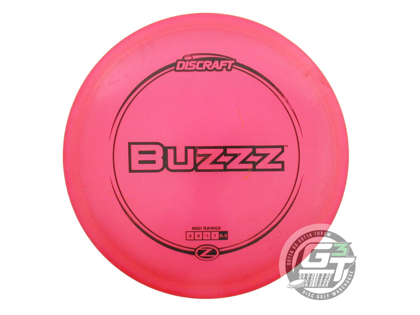 USED Discraft Z Buzzz 176g Pink Black Stamp Midrange Golf Disc