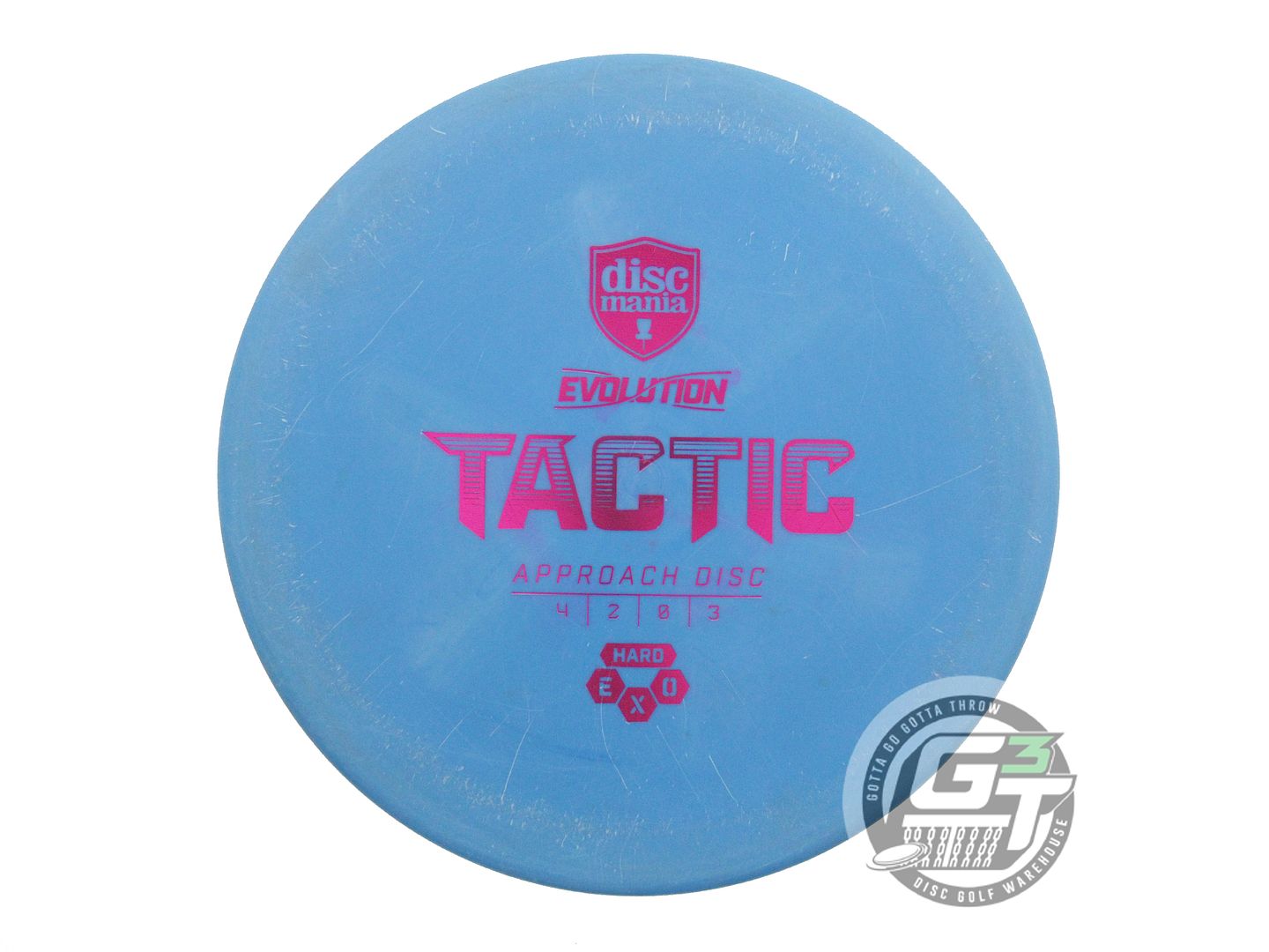 USED DiscMania EXO Hard Tactic 173g Blue Purple Foil Putter Golf Disc