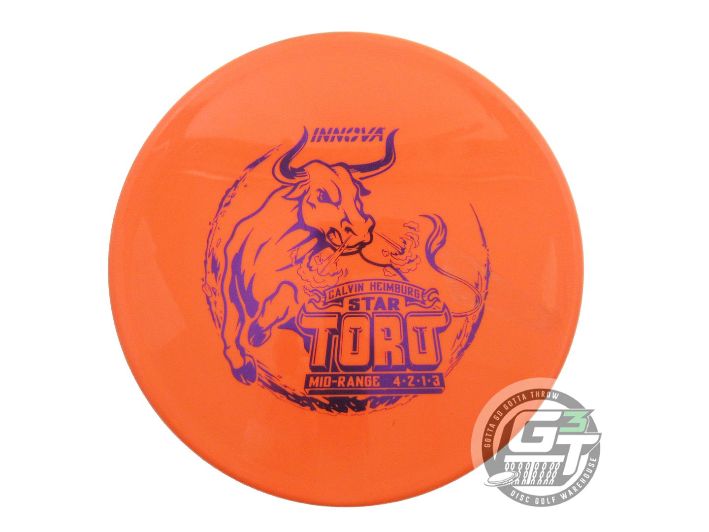 USED Innova [HEIMBURG] Star Toro 172g Orange Purple Foil Midrange Golf Disc