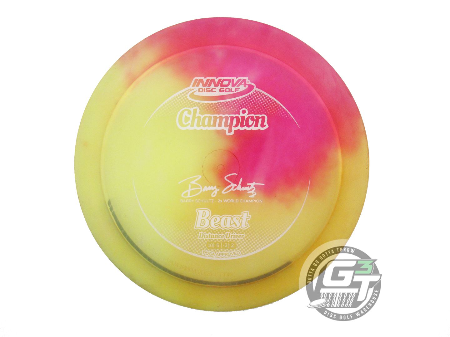 USED Innova I-DYE Champion Beast 168g Swirl Distance Driver Golf Disc