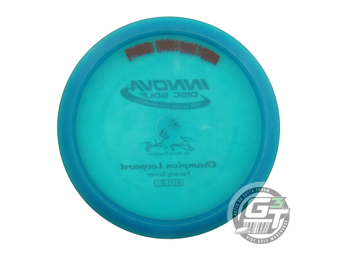 USED Innova Champion Leopard 174g Teal Gold Foil Fairway Driver Golf Disc