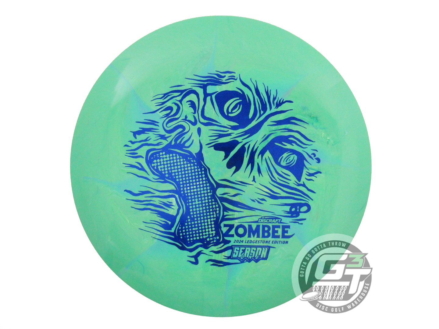 NOS Discraft [LEDGESTONE] ESP Zombee 174g Green Blue Foil Fairway Driver Disc
