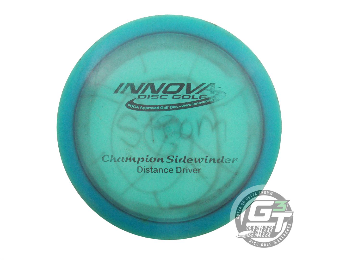 USED Innova Champion Sidewinder 168g Blue Black Stamp PFN Distance Driver Disc