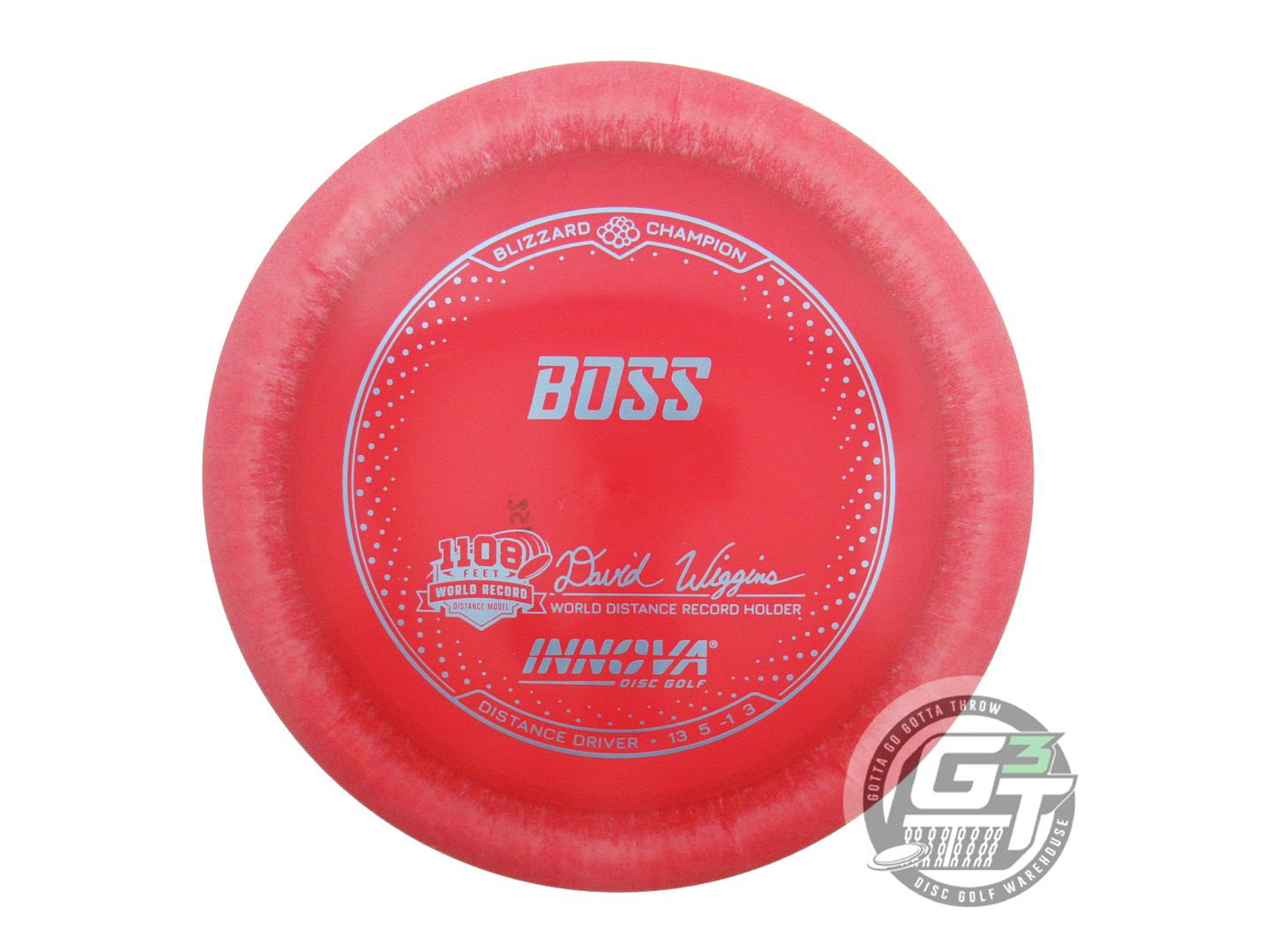 USED Innova Blizzard Boss 151g Red Blue Foil Distance Driver Golf Disc