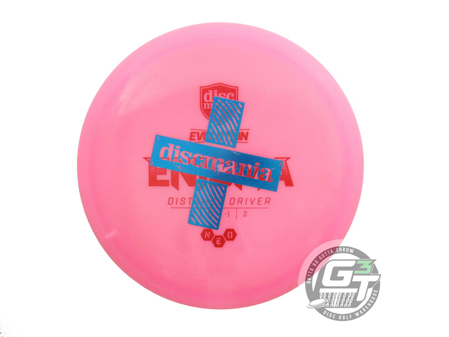 USED DiscMania X-OUT Neo Enigma 172g Pink Distance Driver Golf Disc