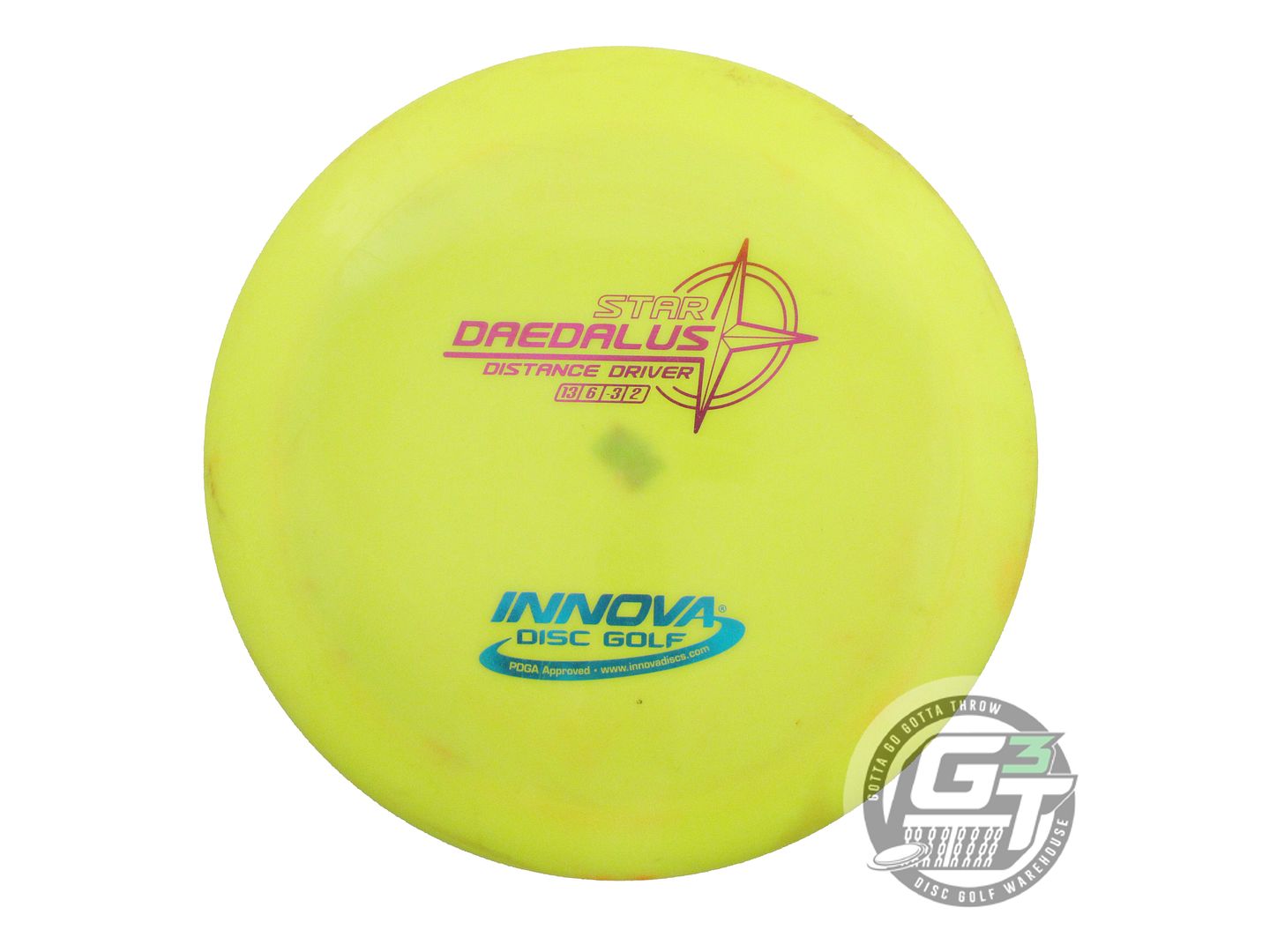 USED Innova Star Daedalus 168g Yellow Magenta & Blue Foil Distance Driver Disc