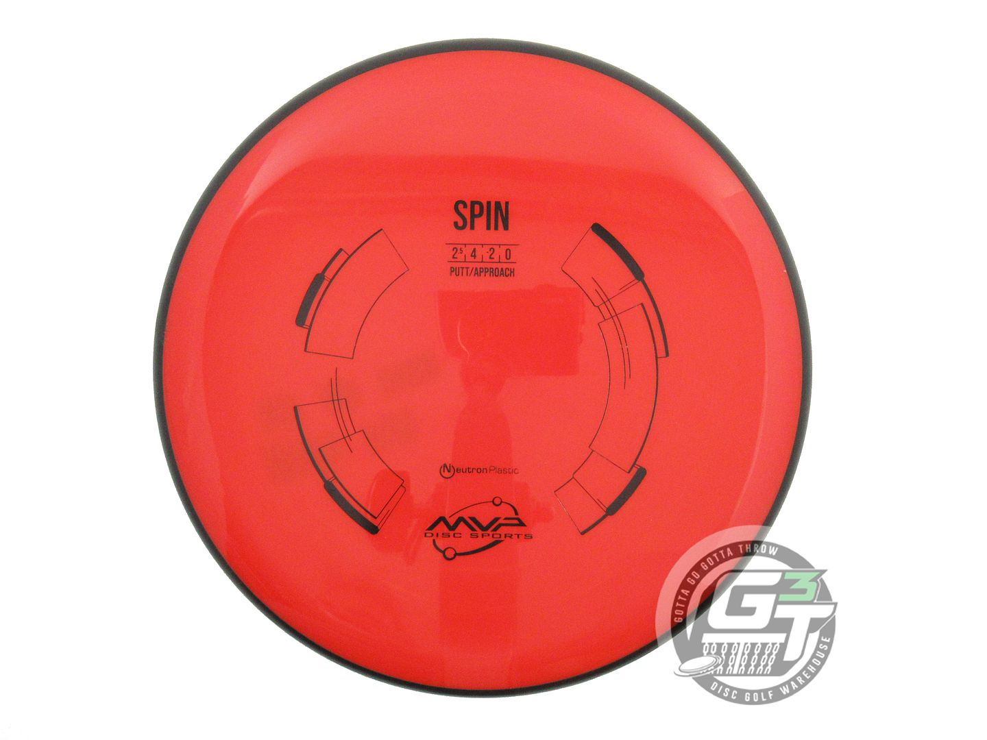 USED MVP Disc Sports Neutron Spin 170g Red Putter Golf Disc