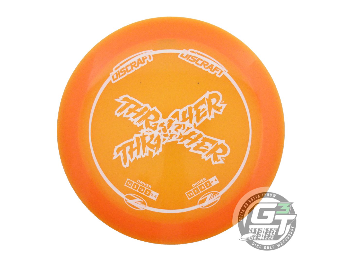 USED Discraft X-OUT Z Lite Thrasher 159g Orange Distance Driver Golf Disc
