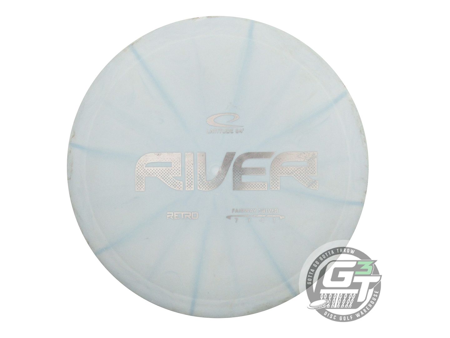 USED Latitude 64 Retro Burst River 173g Sky Blue Silver Foil Fairway Driver Disc