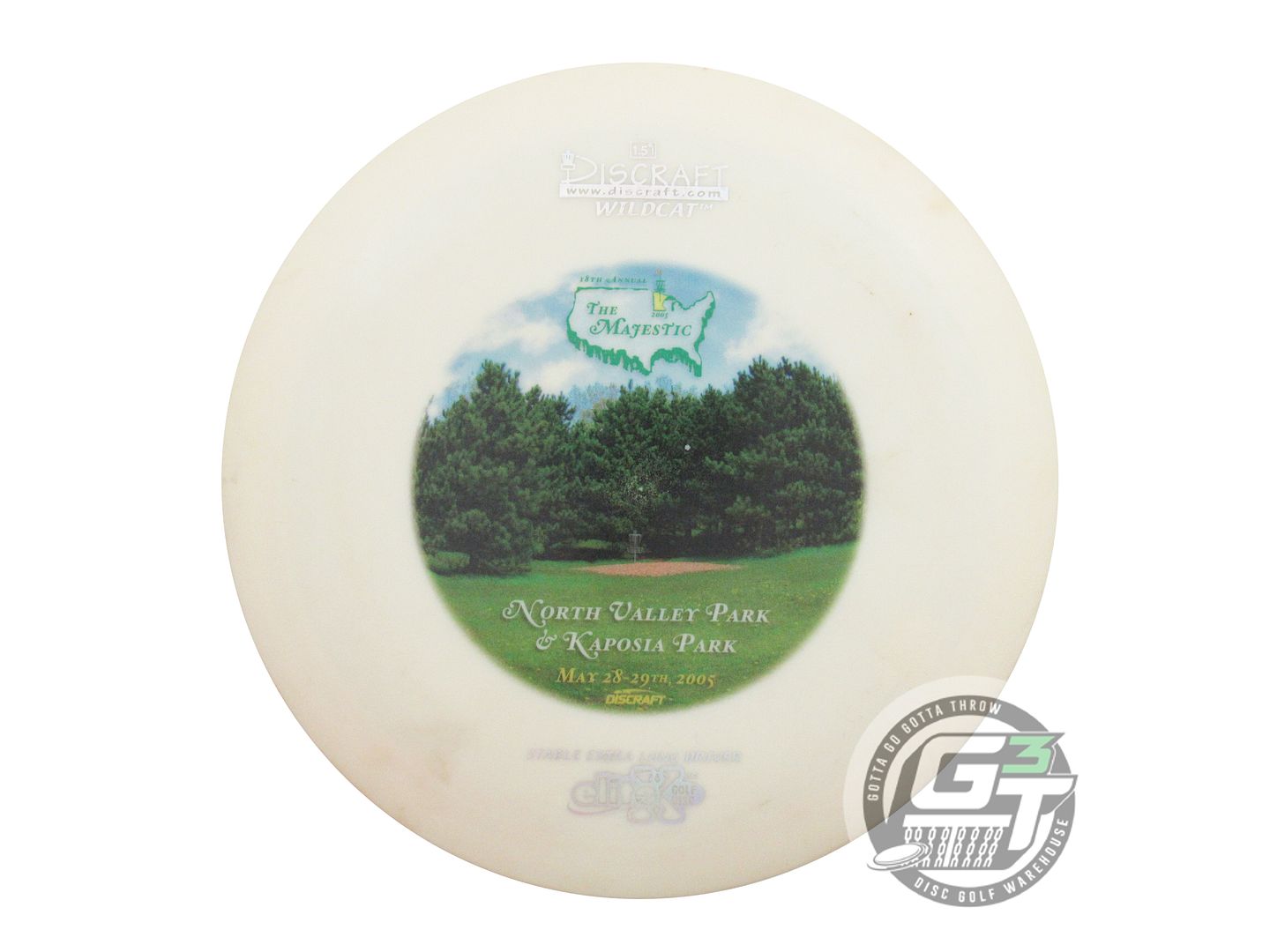 USED Discraft Elite X Wildcat 172g White 2005 MAJESTIC Distance Driver Golf Disc