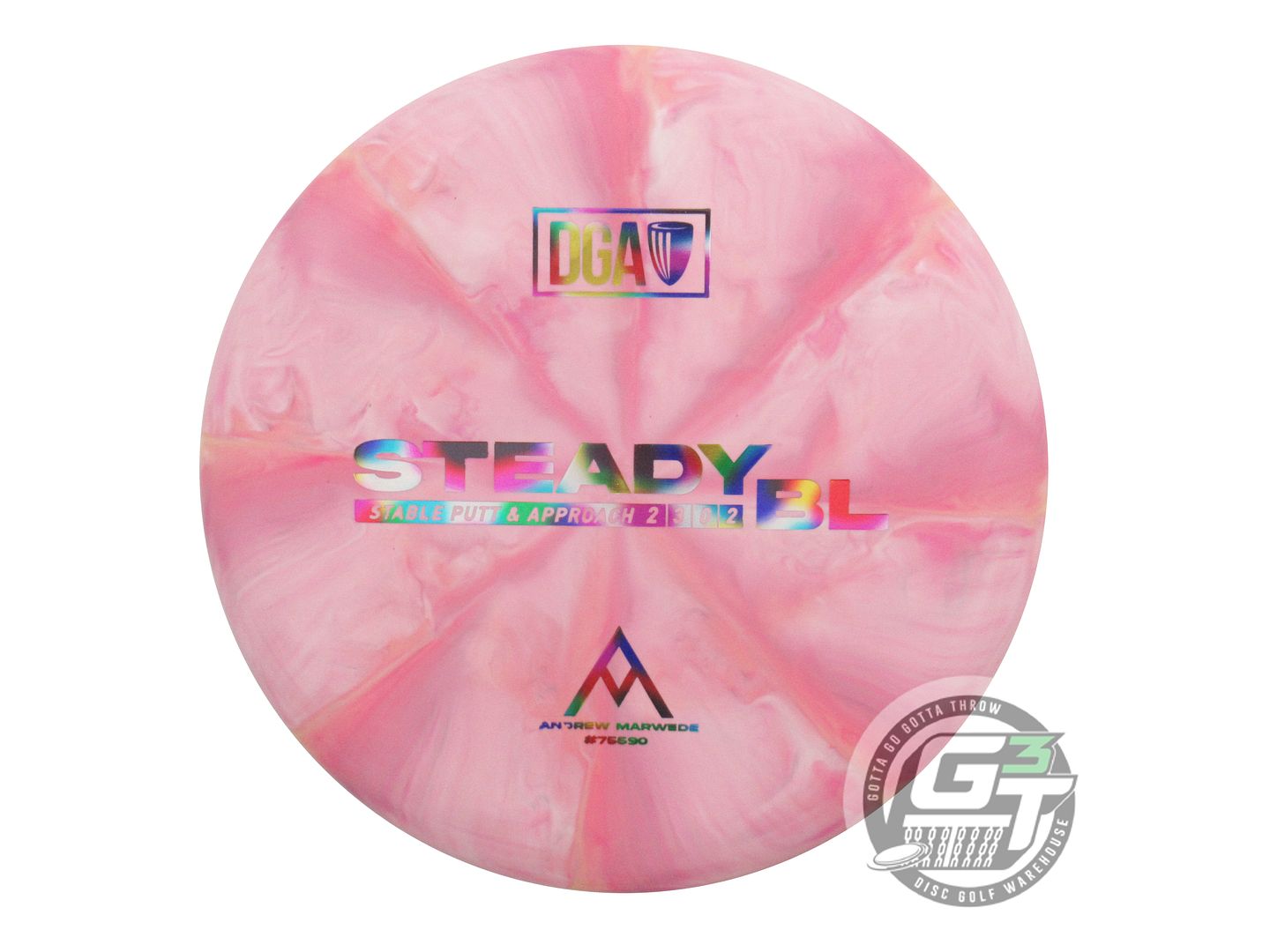 DGA Limited Edition Andrew Marwede Swirl D-Line Stone Steady BL Putter Golf Disc (Individually Listed)