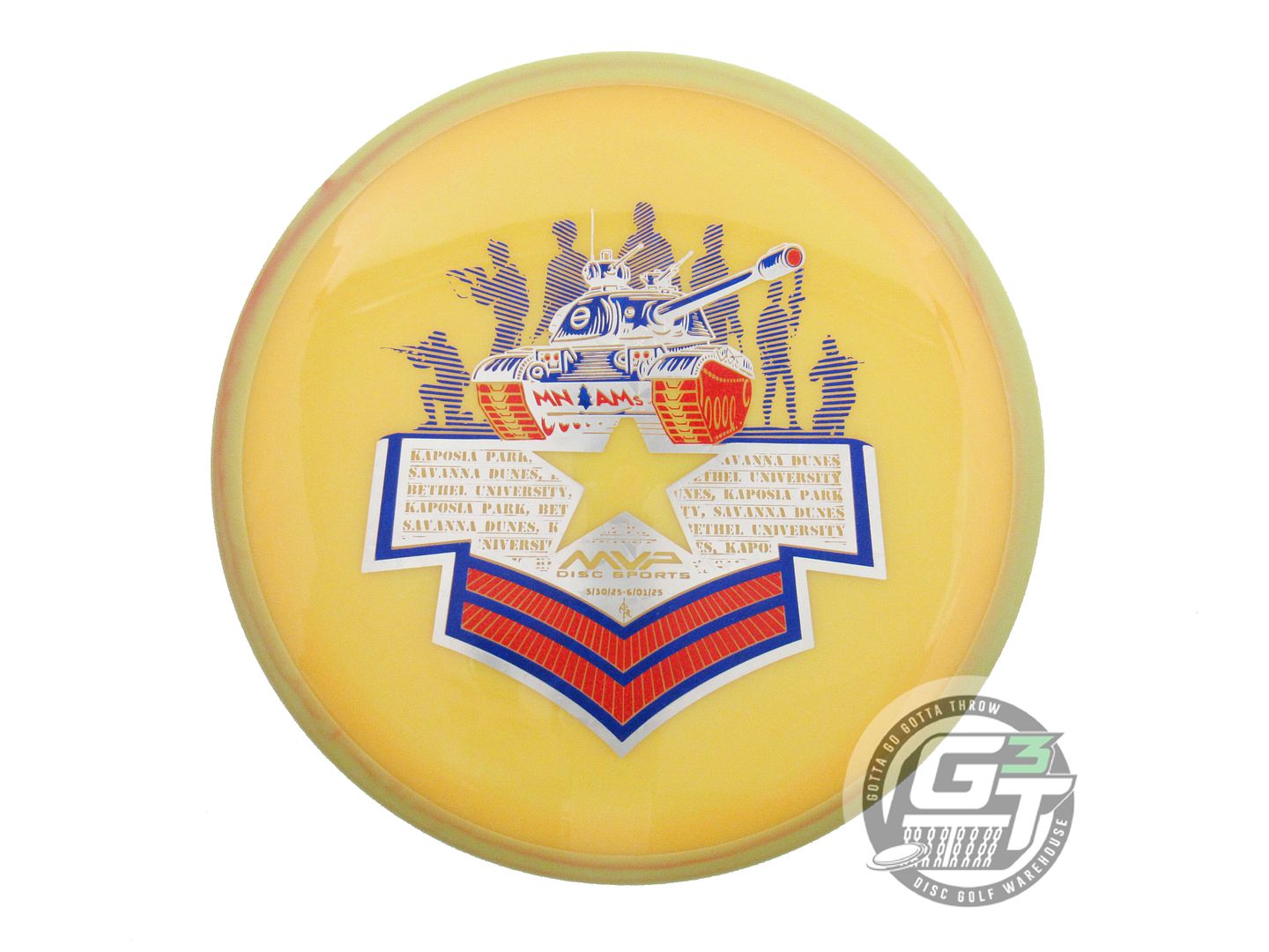 USED Axiom Discs Neutron Virus 170g Marigold Tan Rim Distance Driver Golf Disc