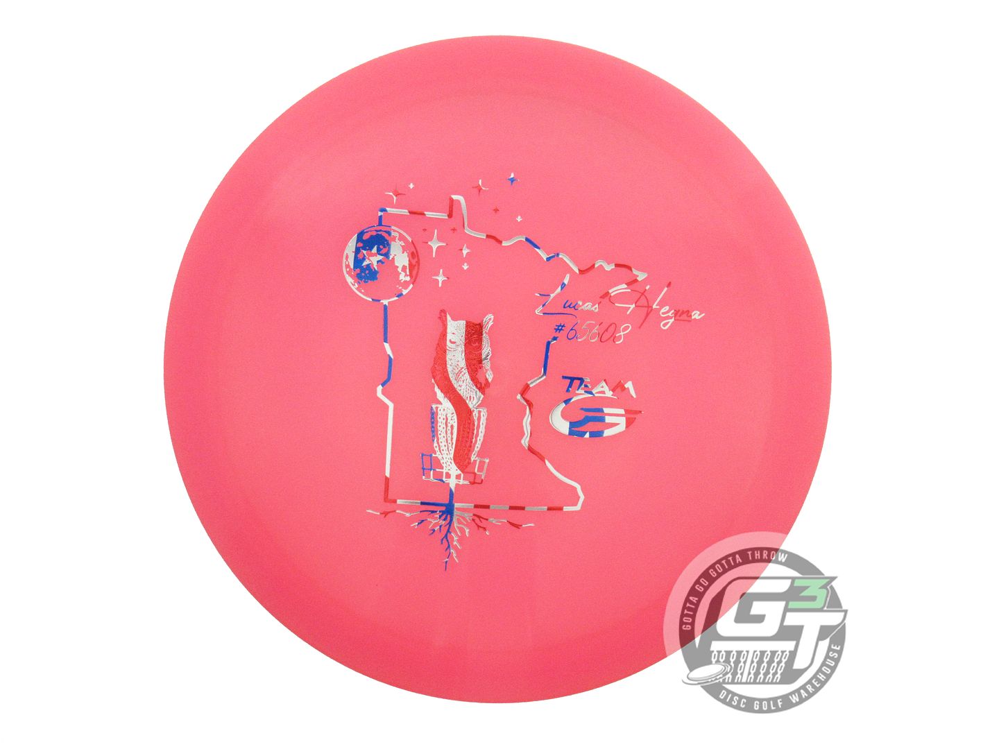 NOS Gateway Hyper-Diamond Blade 176g Pink Flag Foil Fairway Driver Golf Disc