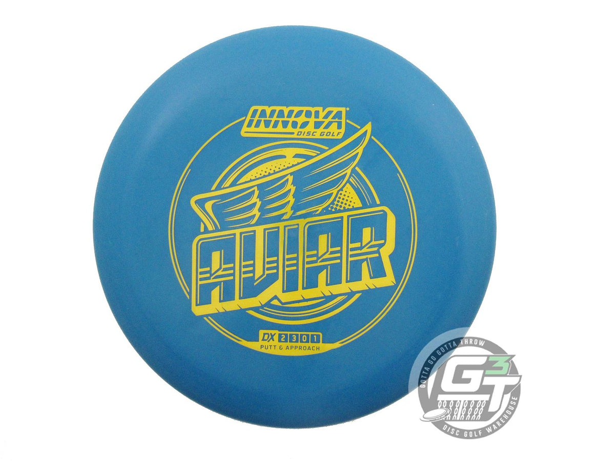 USED Innova DX Aviar 167g Blue Yellow Stamp Putter Golf Disc