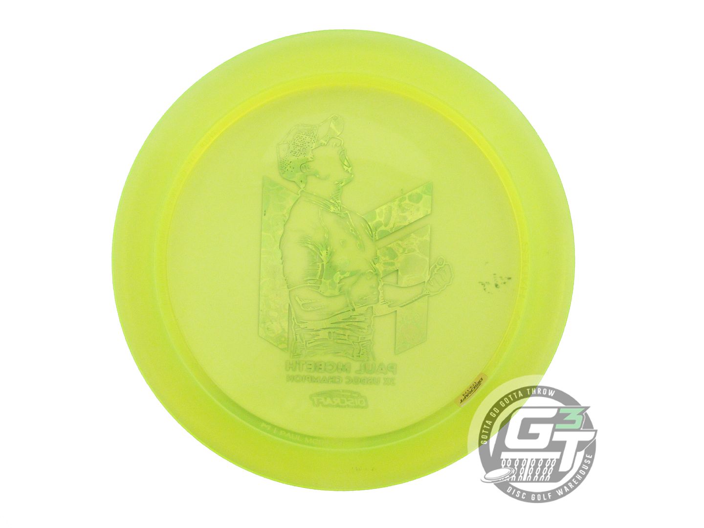 USED Discraft [McBETH] CryZtal Hades 174g Yellow Blue Foil Driver Golf Disc
