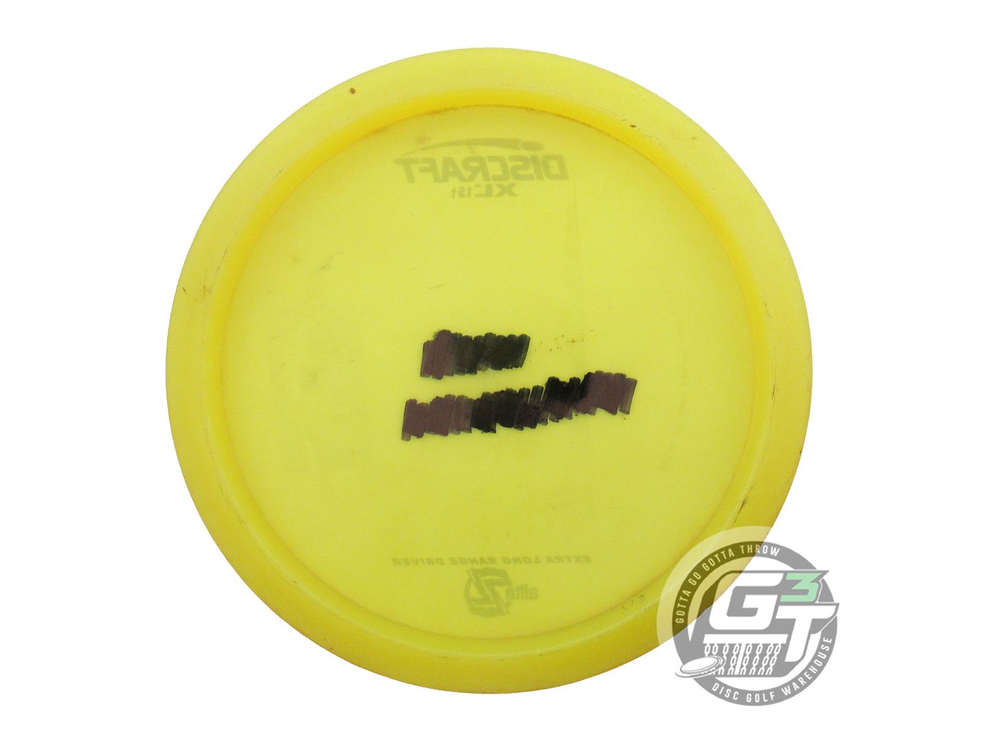 USED Discraft Elite Z XL 173g Yellow White Stamp PFN Distance Driver Golf Disc