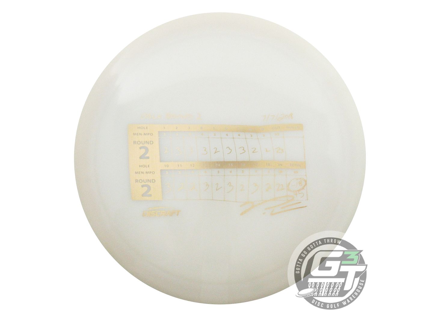 NOS Discraft [McBETH] UV Glo Z Anax 175g White Gold Foil Driver Golf Disc