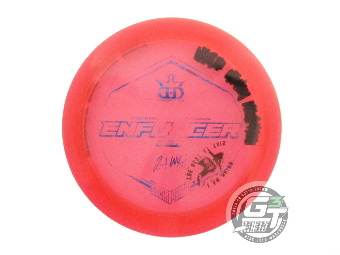 USED Dynamic Discs [WYSOCKI] Lucid Enforcer 173g Red Blue Foil Driver Disc