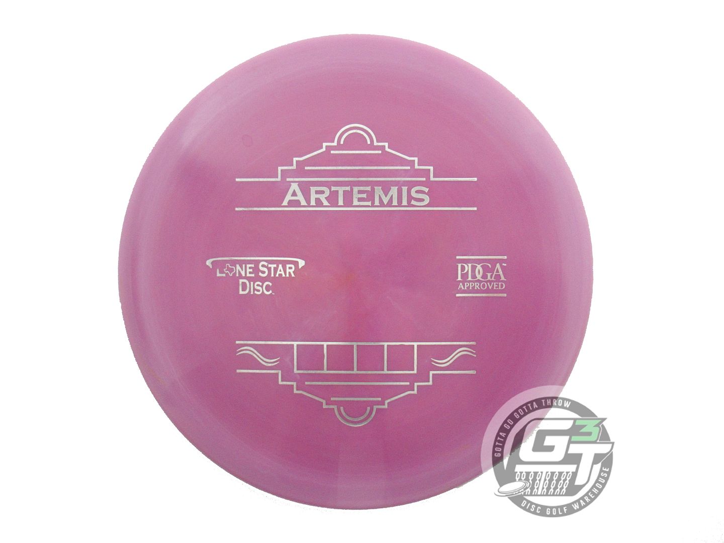 USED Lone Star Alpha Artemis 172g Magenta Silver Foil Midrange Golf Disc