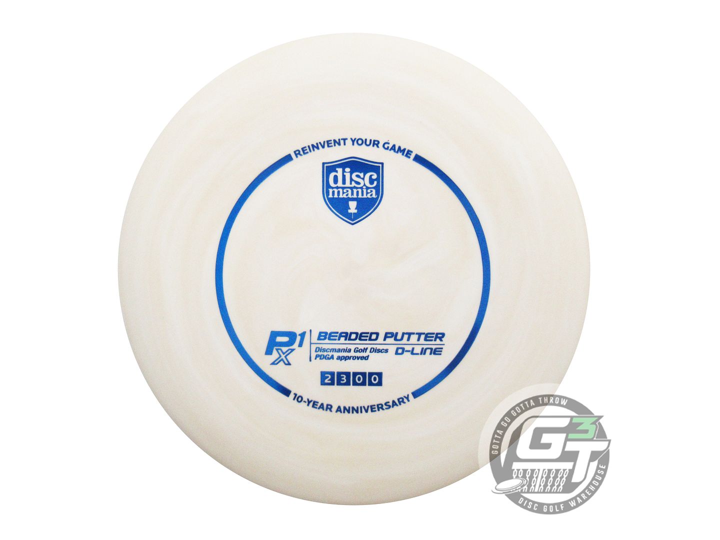 Discmania Special Edition 10-Year Anniversary Swirl D-Line Flex 2 P1x Beaded Putter Golf Disc (Individually Listed)