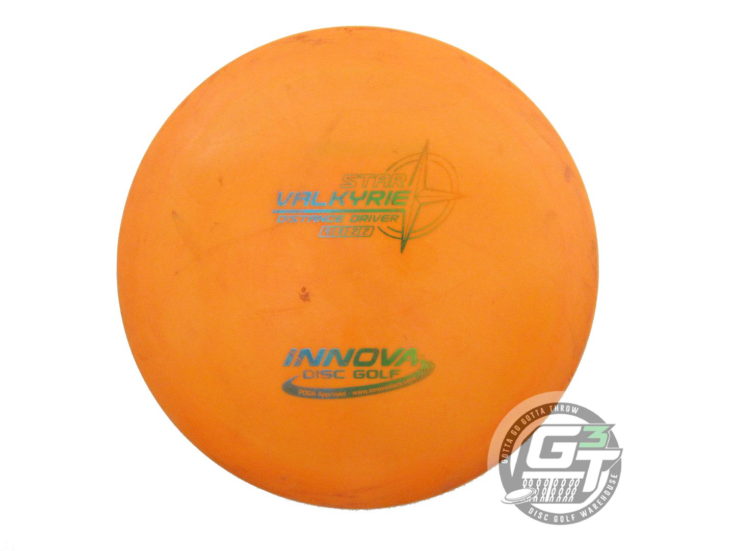 USED Innova Star Valkyrie 172g Orange Sunrise Foil Distance Driver Golf Disc