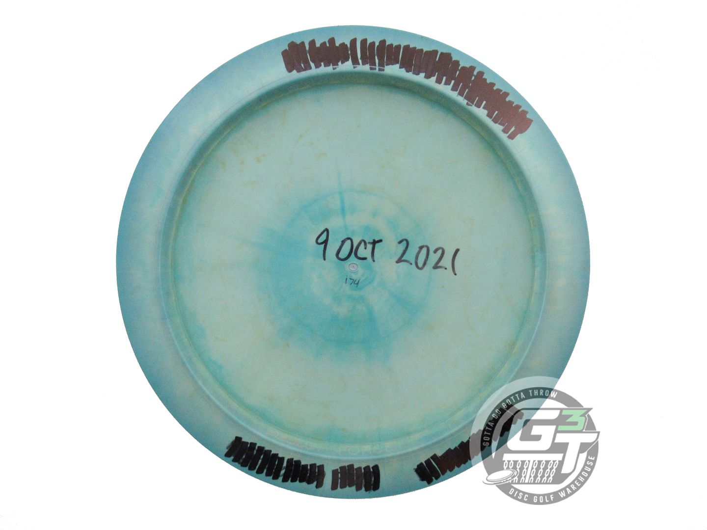 USED Discraft [McBETH] ESP Force 174g Teal-Seafoam Gold Flower Driver Disc