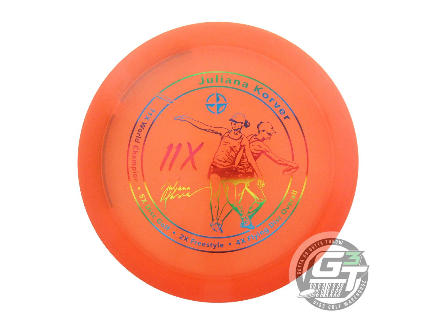 USED Innova [KORVER] Flat Top Champion Firebird 174g Orange Driver Golf Disc