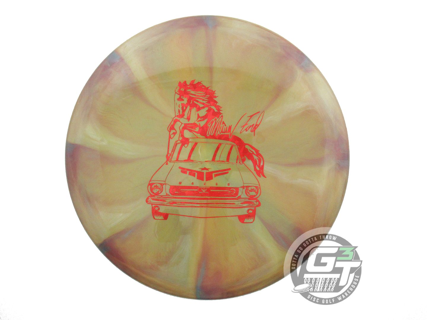USED Mint Discs [FORD] Sublime Mustang 175g Olive-Purple Midrange Golf Disc