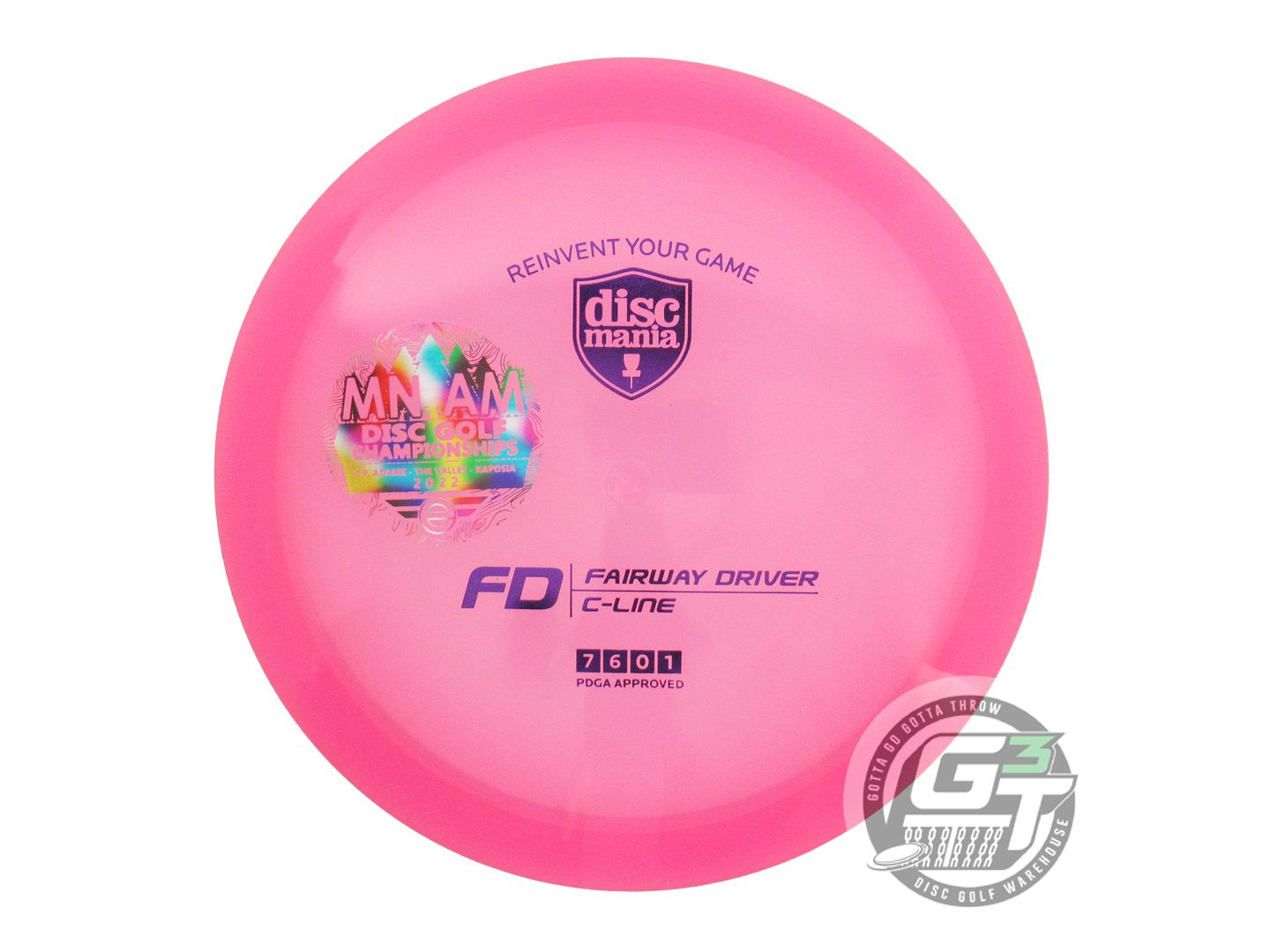 NOS DiscMania [MNADGC] C-Line FD 175g Pink Purple Foil Fairway Driver Golf Disc