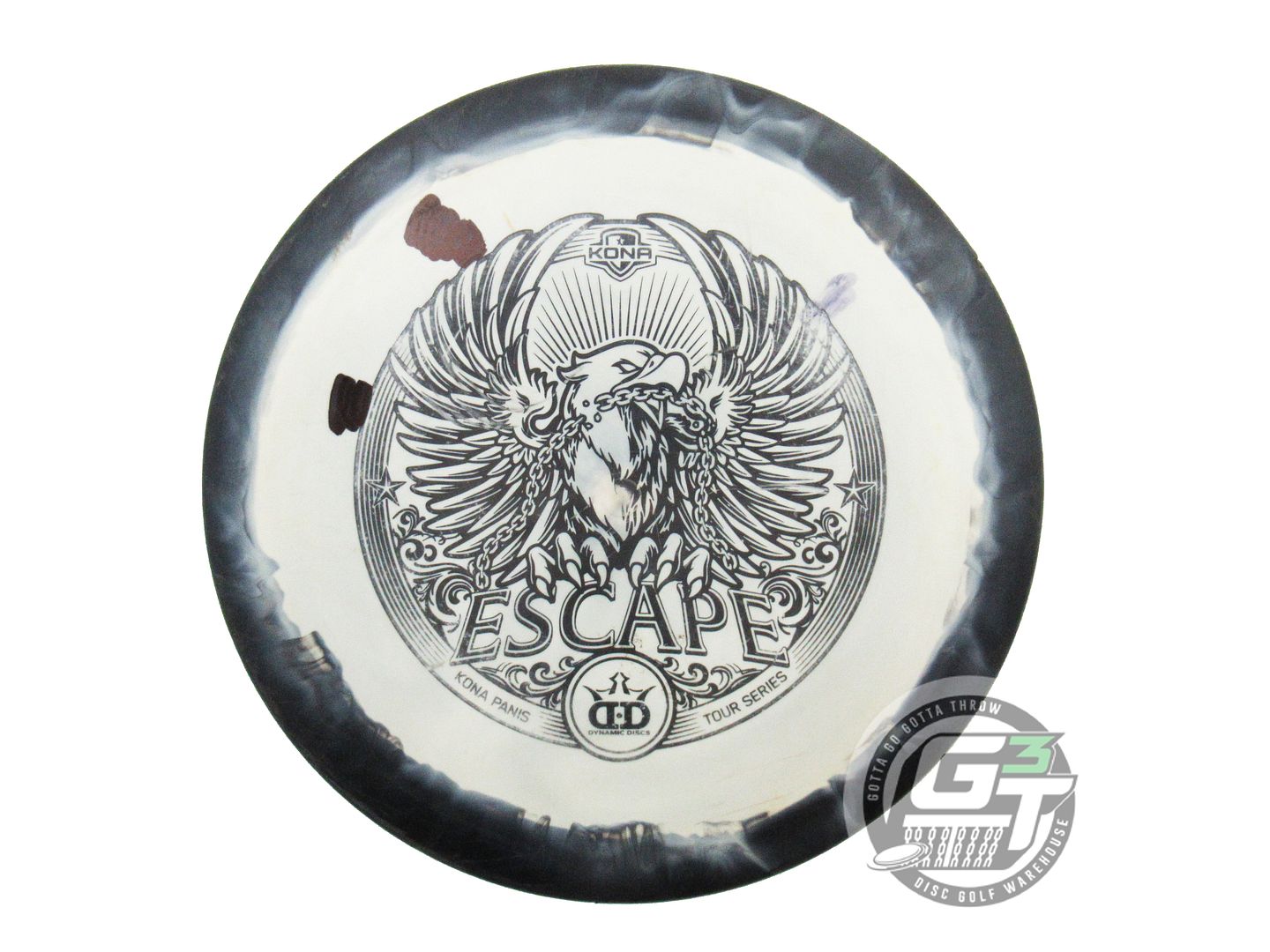 USED Dynamic Discs [PANIS] Fuzion Orbit Escape 172g Black-White Driver Golf Disc