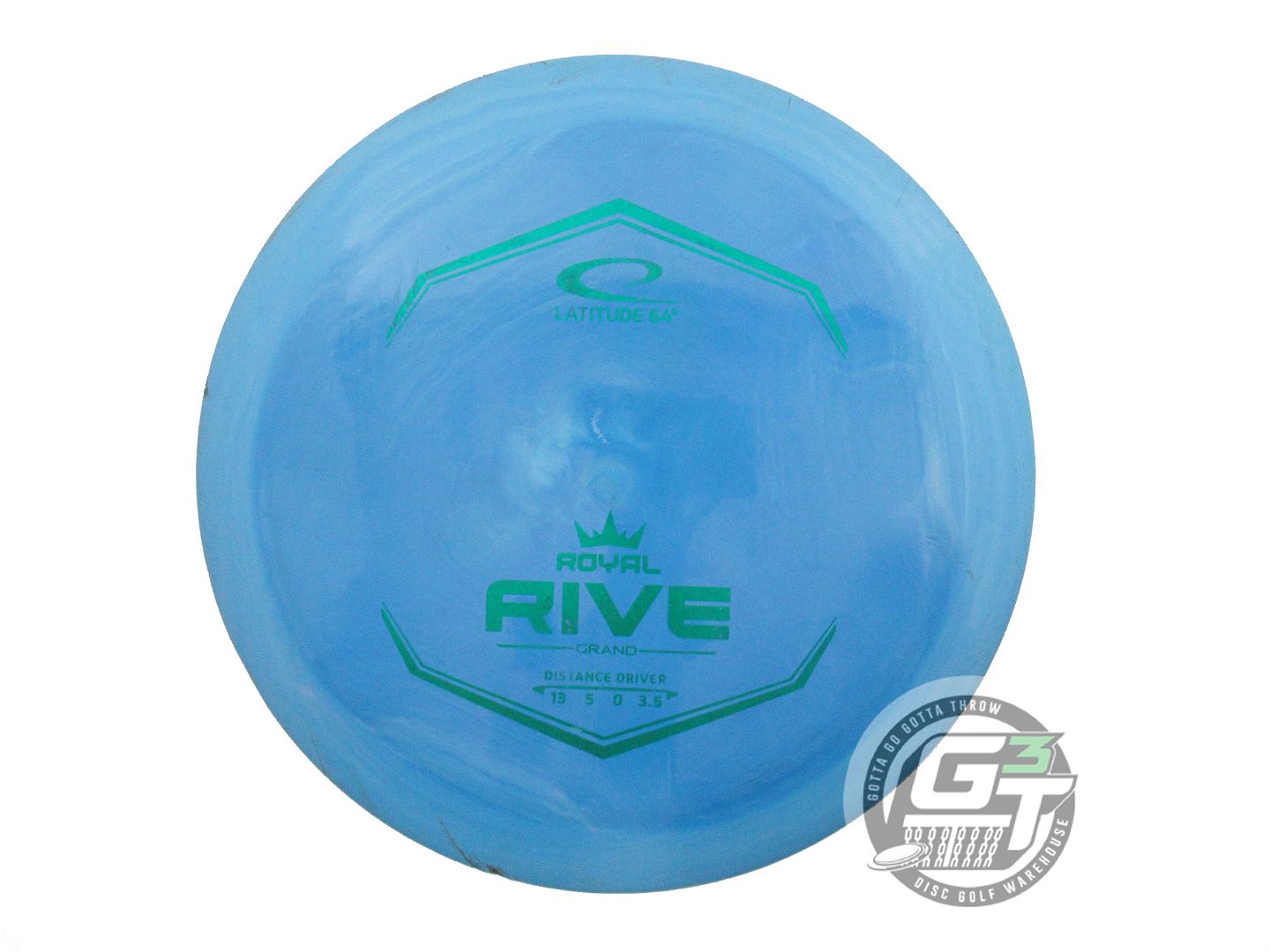 USED Latitude 64 Royal Grand Rive 174g Blue Green Foil Distance Driver Disc