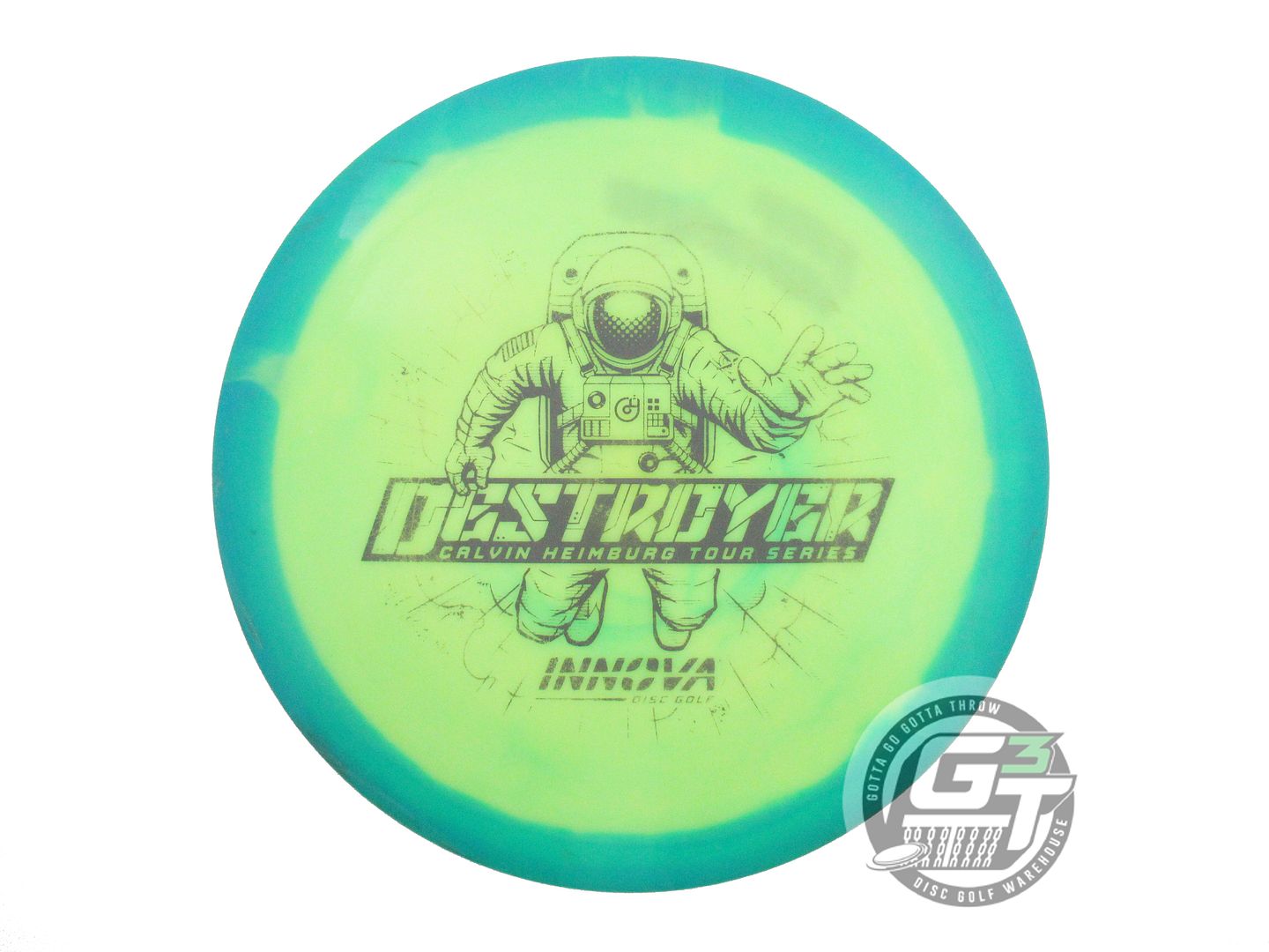 USED Innova [HEIMBURG] Halo Star Destroyer 176g Teal-Yellow Driver Golf Disc